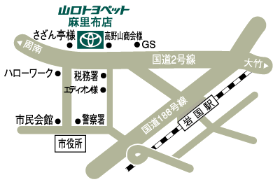 麻里布店 地図