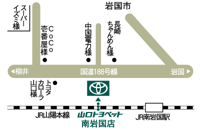 南岩国店　地図