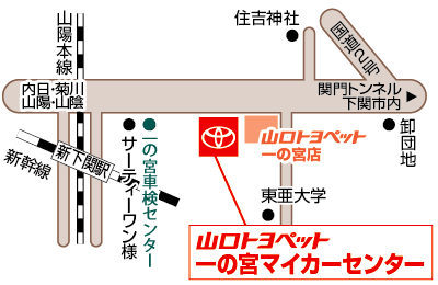 一の宮マイカーセンター　地図