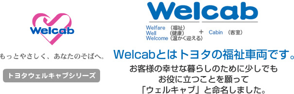 トヨタウェルキャブシリーズ（福祉車両）