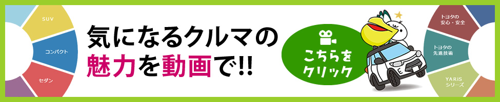 気になるクルマの魅力を動画で！